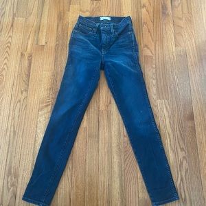 Madewell high rise skinny jeans